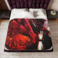 Load image into Gallery viewer, Tokyo Ghoul Ken Kaneki Sherpa Blanket