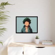 Load image into Gallery viewer, Izuku Midoriya minimalism Canvas Framed Art Print