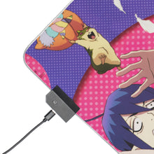 Load image into Gallery viewer, Blue Exorcist RGB LED Mouse Pad (Desk Mat)