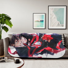 Load image into Gallery viewer, Eru Chitanda And Hōtarō Oreki Hugging Sherpa Blanket