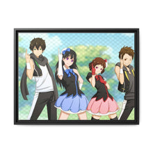 Load image into Gallery viewer, Hyouka Eru Chitanda, Satoshi Fukube, Mayaka Ibara Canvas Framed Art Print
