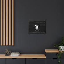 Load image into Gallery viewer, Anime Death Note Canvas Framed Art Print
