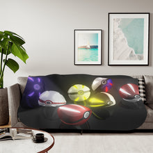 Load image into Gallery viewer, Pokéballs Sherpa Blanket