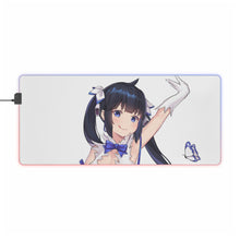 Load image into Gallery viewer, Is It Wrong To Try To Pick Up Girls In A Dungeon? RGB LED Mouse Pad (Desk Mat)