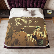 Load image into Gallery viewer, Anime Cowboy Bebop Sherpa Blanket