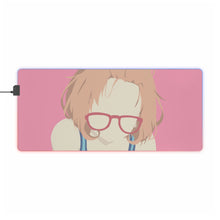 Load image into Gallery viewer, mirai kuriyama kyoukai no kanata minimalist v2 RGB LED Mouse Pad (Desk Mat)