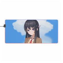 Load image into Gallery viewer, Rascal Does Not Dream Of Bunny Girl Senpai RGB LED Mouse Pad (Desk Mat)
