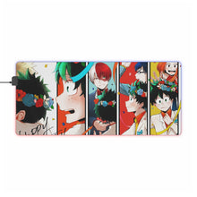 Load image into Gallery viewer, My Hero Academia Izuku Midoriya, Katsuki Bakugou, Tenya Iida RGB LED Mouse Pad (Desk Mat)