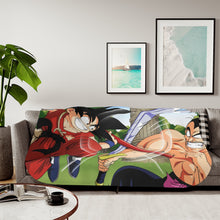 Load image into Gallery viewer, Goku vs Mercenary Tao Sherpa Blanket
