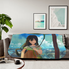 Load image into Gallery viewer, My Hero Academia Tsuyu Asui Sherpa Blanket