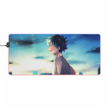 Load image into Gallery viewer, My Hero Academia Izuku Midoriya RGB LED Mouse Pad (Desk Mat)