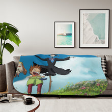 Load image into Gallery viewer, Anime Howl's Moving Castle Sherpa Blanket