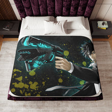Load image into Gallery viewer, Shinya Kogami With His dominator Sherpa Blanket