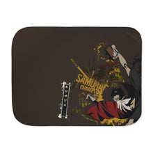Load image into Gallery viewer, Anime Samurai Champloor Sherpa Blanket