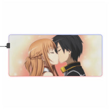 Load image into Gallery viewer, Sword Art Online Kazuto Kirigaya, Asuna Yuuki RGB LED Mouse Pad (Desk Mat)