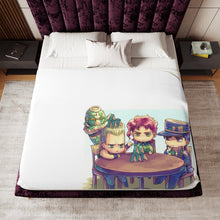 Load image into Gallery viewer, Jotaro Kujo Sherpa Blanket