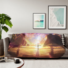 Load image into Gallery viewer, Dr. Stone Yuzuriha Ogawa Sherpa Blanket