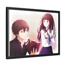 Load image into Gallery viewer, Eru Chitanda And Hōtarō Oreki Looking each other Canvas Framed Art Print