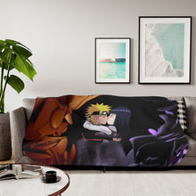 Load image into Gallery viewer, Naruto and Hinita Kissing Sherpa Blanket
