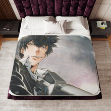 Load image into Gallery viewer, Shinya Kogami With His dominator Sherpa Blanket