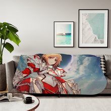 Load image into Gallery viewer, Fate/Apocrypha Saber Of Red Sherpa Blanket