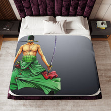 Load image into Gallery viewer, Roronoa Zoro Sherpa Blanket