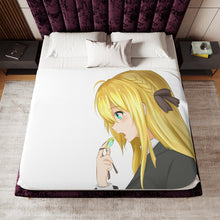 Load image into Gallery viewer, Violet Evergarden Sherpa Blanket