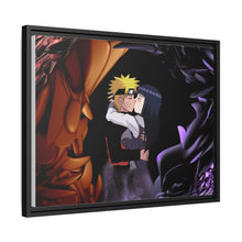 Load image into Gallery viewer, Naruto and Hinita Kissing Canvas Framed Art Print