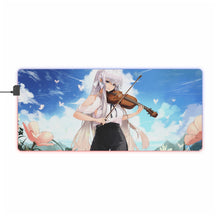 Load image into Gallery viewer, Anime girl playing the violin RGB LED Mouse Pad (Desk Mat)