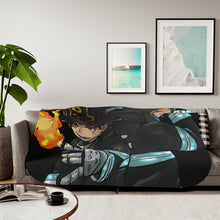 Load image into Gallery viewer, Fire Force Shinra Kusakabe Sherpa Blanket