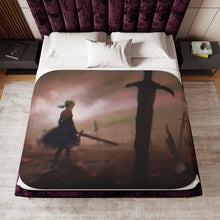 Load image into Gallery viewer, Saber (Fate Series) Sherpa Blanket