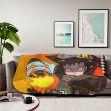 Load image into Gallery viewer, Fire Force Maki Oze Sherpa Blanket