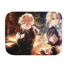 Load image into Gallery viewer, Evergarden Violet Sherpa Blanket