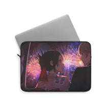Load image into Gallery viewer, "The sound of my heartbeat was so loud, I couldn't hear the fireworks." Laptop Sleeve