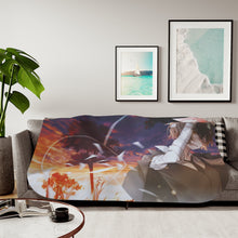 Load image into Gallery viewer, Osamu Dazai Sherpa Blanket