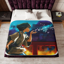 Load image into Gallery viewer, Anime Spirited Away Sherpa Blanket