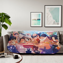 Load image into Gallery viewer, White Beard Pirate Sherpa Blanket