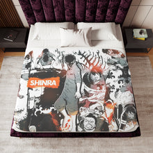 Load image into Gallery viewer, Fire Force Shinra Kusakabe Sherpa Blanket