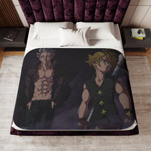 Load image into Gallery viewer, Meliodas and Ban Sherpa Blanket