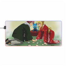 Load image into Gallery viewer, Fairy Tail Natsu Dragneel, Lucy Heartfilia, Happy RGB LED Mouse Pad (Desk Mat)
