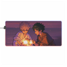 Load image into Gallery viewer, My Hero Academia Izuku Midoriya, Katsuki Bakugou RGB LED Mouse Pad (Desk Mat)