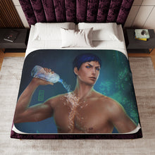 Load image into Gallery viewer, Kuroko's Basketball Daiki Aomine Sherpa Blanket
