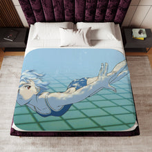 Load image into Gallery viewer, Neon Genesis Evangelion Rei Ayanami Sherpa Blanket