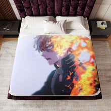 Load image into Gallery viewer, Wallpaper Todoroki Shoto Sherpa Blanket