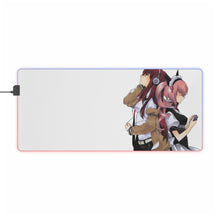 Load image into Gallery viewer, Makise and Faris RGB LED Mouse Pad (Desk Mat)