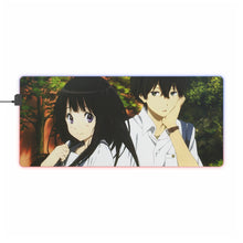 Load image into Gallery viewer, Eru Chitanda Hōtarō Oreki Faces RGB LED Mouse Pad (Desk Mat)