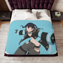 Load image into Gallery viewer, Tamaki Kotatsu from Fire Force Minimalistfor Dekstop Sherpa Blanket