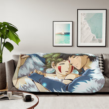 Load image into Gallery viewer, Princess Mononoke Sherpa Blanket
