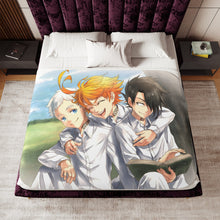 Load image into Gallery viewer, The Promised Neverland Ray, Norman, Emma Sherpa Blanket