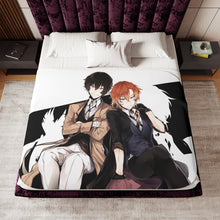 Load image into Gallery viewer, Anime Bungou Stray Dogs Sherpa Blanket